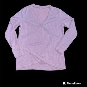 EUC Old Navy Active Women’s Crossed Front Top - Heather Mauve/Pink - Medium